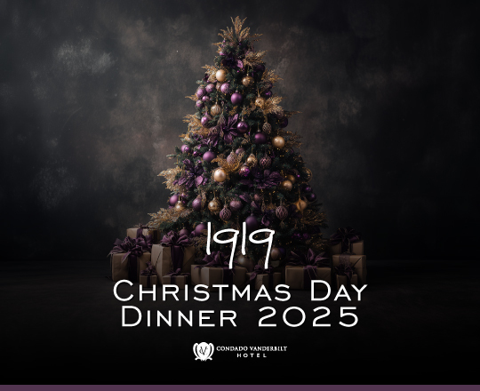 Christmas Day Dinner 1919 restaurant poster | Condado Vanderbilt Hotel