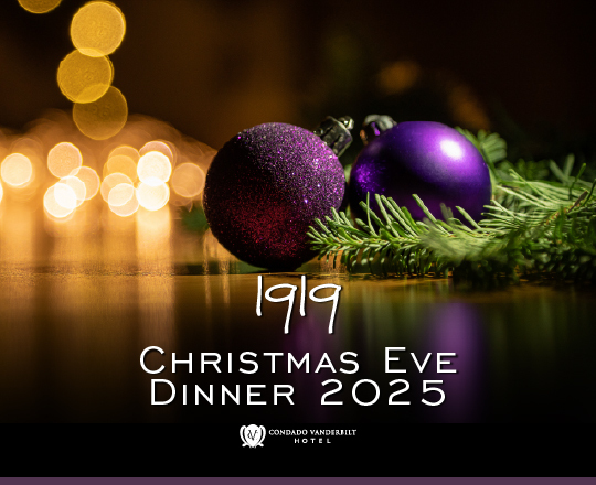 Christmas Eve Dinner 1919 restaurant poster | Condado Vanderbilt Hotel