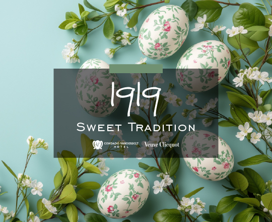 Image of colorful Easter Eggs that says 1919 Easter Brunch