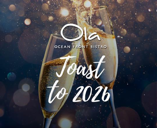 Ola Oceanfront Bistro NYE Party poster | Condado Vanderbilt Hotel