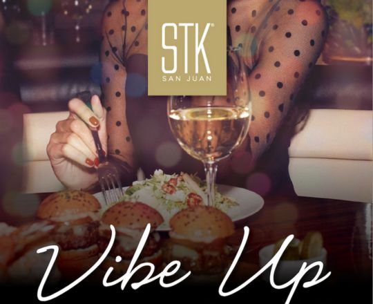 Woman eating and drinking on a table