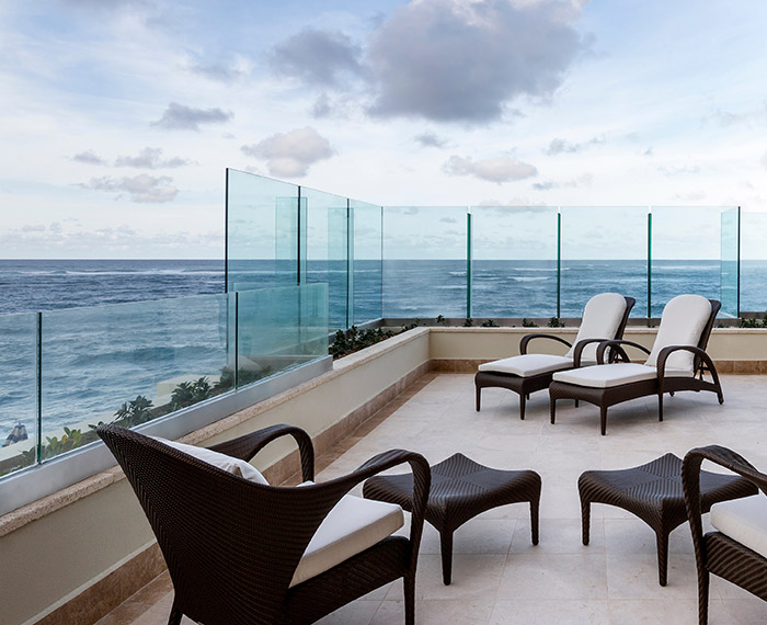 condado vanderbilt suite terrace with ocean view